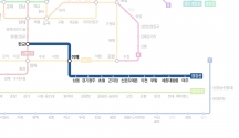 24일 개통된 &#039;경강선&#039; 노선도