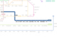 24일 개통된 &#039;경강선&#039; 노선도