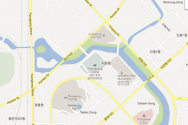 북한 평양의 구글맵