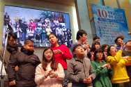 서광성결교회가 제주도 베데스다복지공동체 발달장애 아이들과 교사 등 23명을 초청, 성도들과 함께 예배를 드렸다. ⓒ 한국성결신문 제공