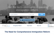 이민개혁을 촉구하기 위해 출범한 FWD.us 홈페이지