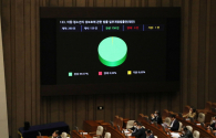 20일 서울 여의도 국회에서 열린 본회의에서 아동·청소년의 성보호에 관한 법률 일부개정법률안(대안)이 통과되고 있다. 