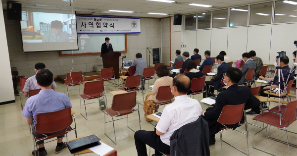 한국직선대와 미주장신대의 선교학 석사 과정을 위한 사역협약식