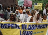 신성모독법 폐지를 요구하는 파키스탄의 기독교인들