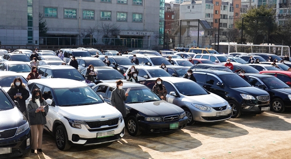 서울씨티교회, 한마음감리교회 중랑구 지역교회가 연합 드라이브인 예배