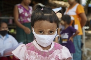 월드비전을 통해 코로나 긴급구호사업 지원을 받은 미얀마 아동