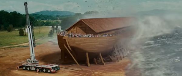 창세기 '노아의 방주' 스토리에 영감 받아 제작된 영화 '에반올마이티'(2007년 作)의 한 장면