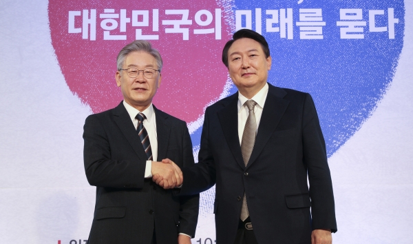 이재명 후보 윤석열 후보