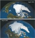 북극빙하 증가