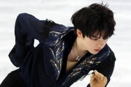 차준환이 10일 중국 베이징 캐피털 실내경기장에서 열린 2022 베이징 동계올림픽 피겨 스케이팅 남자 싱글 프리 스케이팅에 출전해 연기를 하고 있다. ⓒ뉴시스
