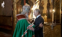 키릴 러시아정교회 총대주교 블라디미르 푸틴 러시아 대통령