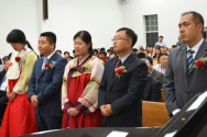 KAPC 워싱톤노회 제12회 정기노회에서 이재민 전도사, 이태진 전도사, 박세훈 전도사가 목사 안수를 받았다
