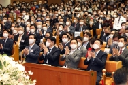 한국교회 부활절연합예배 윤석열 대통령 당선인