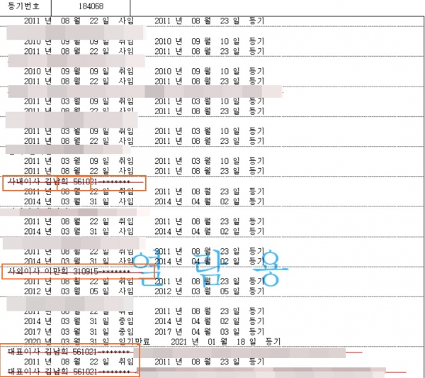 대법원 인터넷등기소 신천지 마운틴티비 에스엠브이 등기부등본